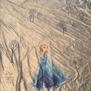 Frozen Themed Queen Comforter with Elsa Design and two shams